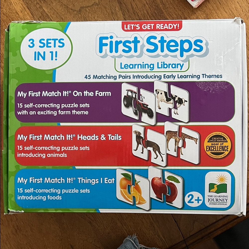First Steps Learning Library - 3 Sets in 1 Puzzle 🧩